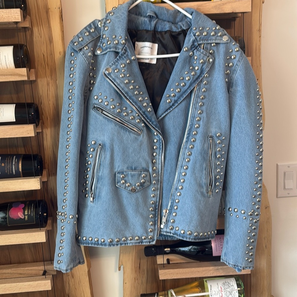 Studded Blue Jean Jacket